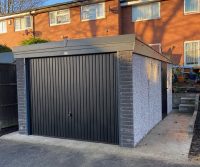 graphite-knight - Hanson Garages - Concrete Garages Anthracite Finish