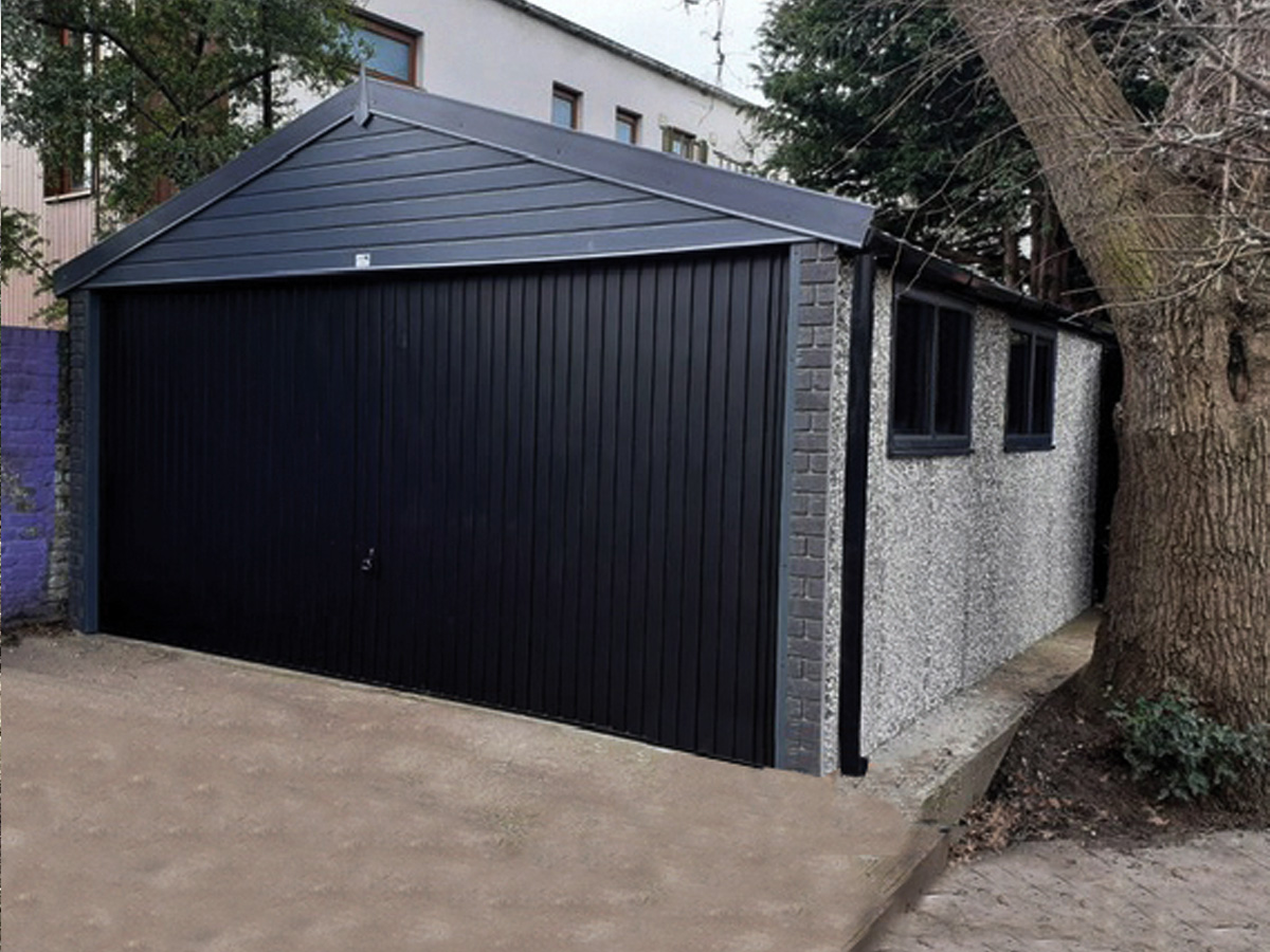stunning graphite garage