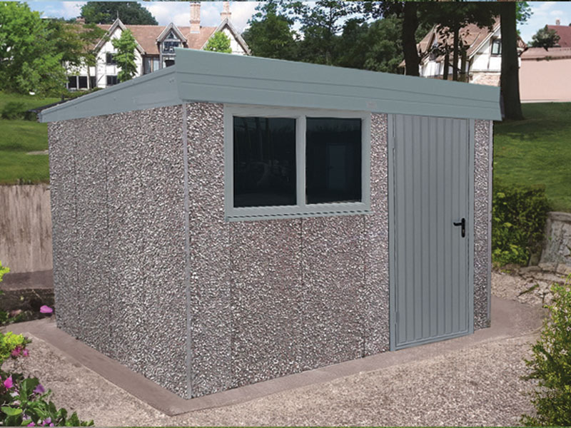 Agate Grey Pent Shed