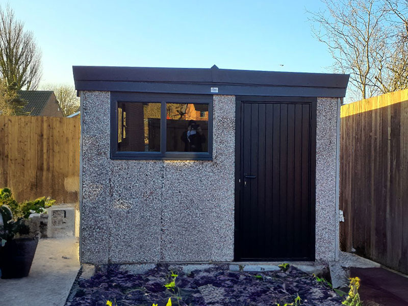 Anthracite Pent Shed