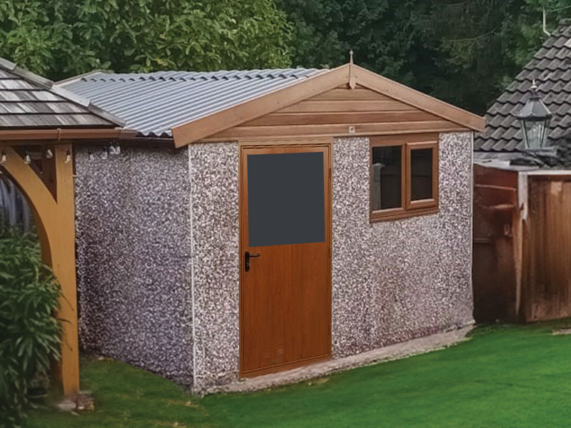 Golden Oak Shed