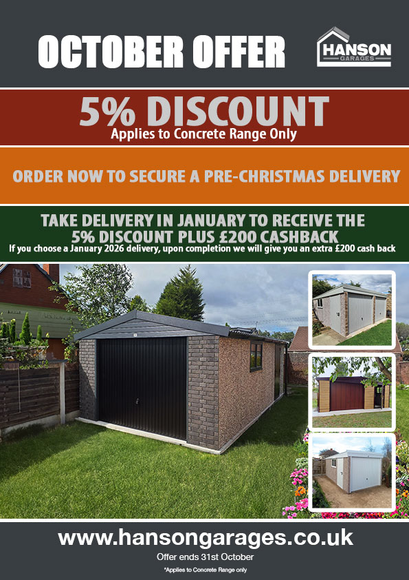 OCT-POSTER Concrete Garage Offer